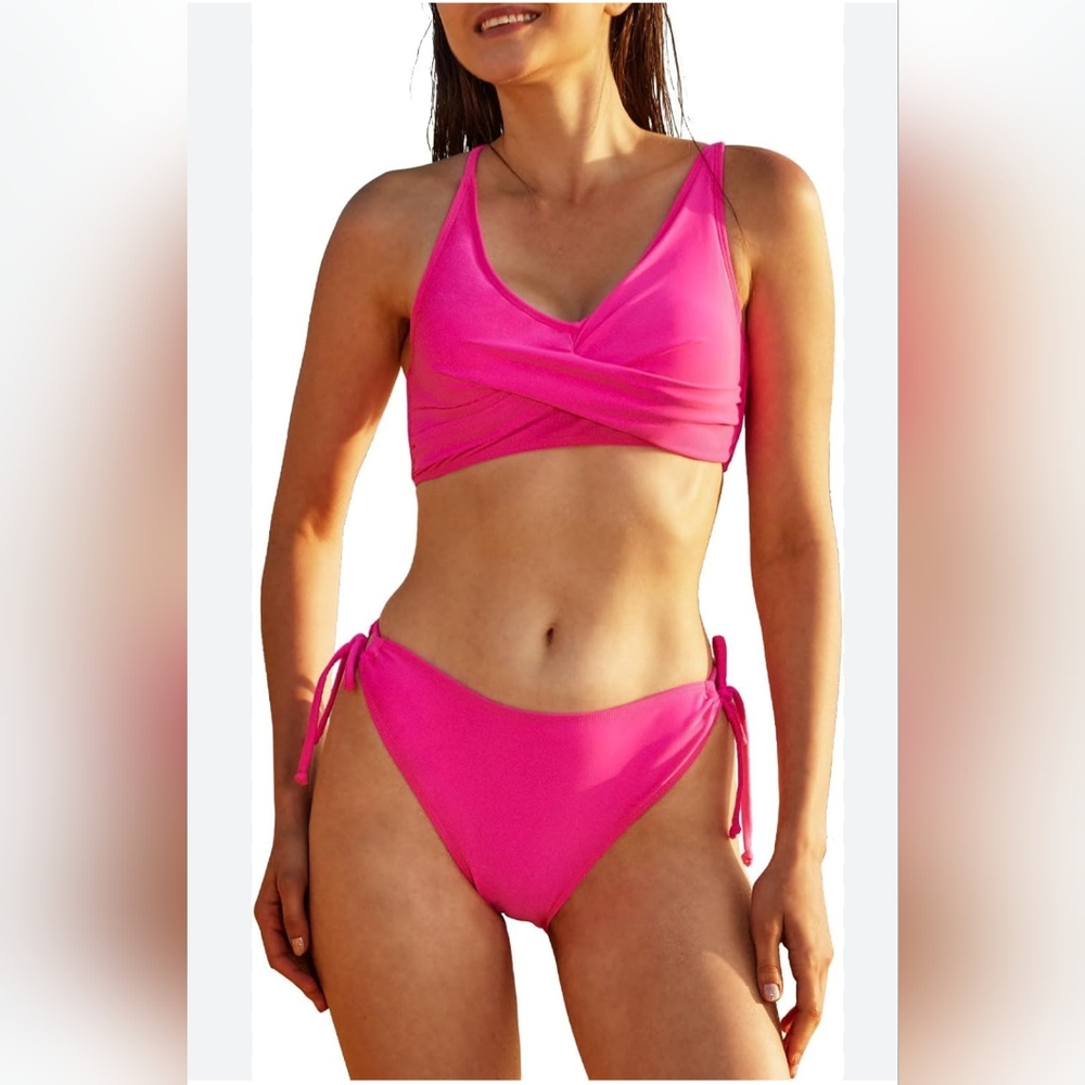Pink Women's Swimwear Set